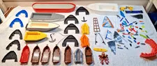 LEGO Boat Hull Bow Paddle Boat Raft and Minifigure Water Accessories Lot