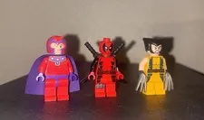 LEGO Deadpool and Wolverine and Magneto Official Minifigures from 6866 Marvel