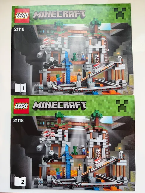 LEGO 21118 The Mine Instruction Manual Book Only Minecraft Replacement