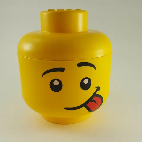 Room Copenhagen Lego Storage Head Funny Face - Small - 6 14" x 7" FREE SHIPPING