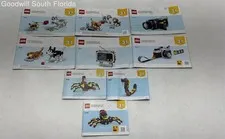 Lot Of 9 Pieces Lego Multicolor Creator Manuals Instruction Books
