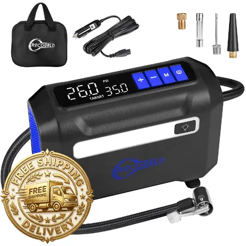 Rocgorld R8 Tire Inflator Portable Air Compressor Dc 12V Air Compressor