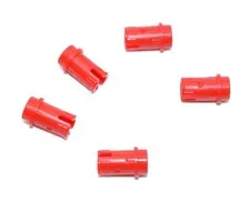 5 LEGO Red Technic Pin 1/2 with Friction Ridges knob stud short 89678 6378120