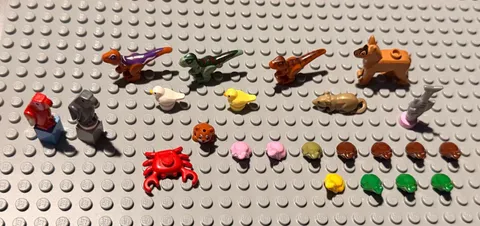 LEGO Animals Dog Parrot Frog Mouse Bird Dinosaur Fish Crab You Choose!