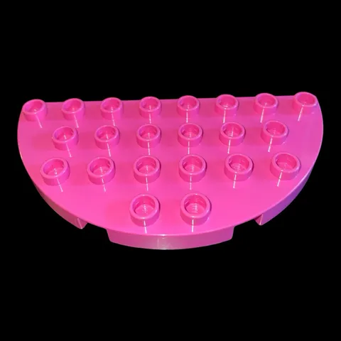 dark pink Duplo part - 4X8 semi-circle plate-combined shipping (PINK7)