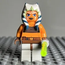 Lego Star Wars Ahsoka Tano Minifigure Padawan Tube Top & Belt Jedi sw0192 3H