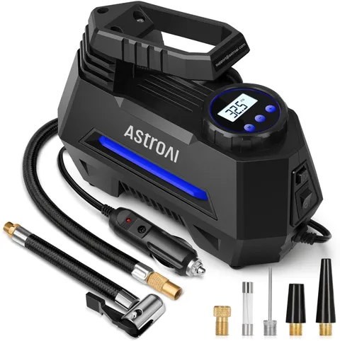 Astroai Tire Inflator Portable Air Compressor Air Pump For Car Tires-Car