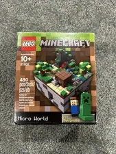 LEGO Minecraft Micro World 21102 Complete WITH Steve - WITHOUT Creeper