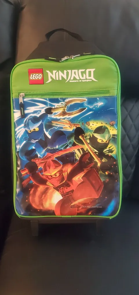 LEGO Ninjago Masters of Spinjitzu Kids Rolling Suitcase Luggage 18" Bag 2012