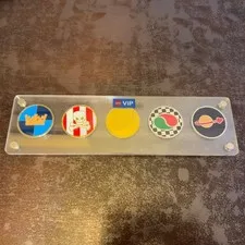  All 5 LEGO VIP Collectible Coins & Display Case Complete Set Brand New