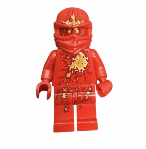 LEGO Ninjago NRG KAI Red COMPLETE Minifigure from Set 9591 - AUTHENTIC GOOD COND