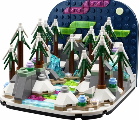 LEGO 40785 Norther Lights Diorama, all pieces included, no box, w/manual