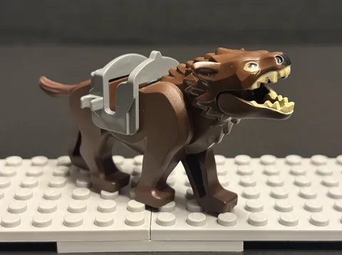 LEGO 79012 The Hobbit Lord of The Rings Dark Brown Warg With Black Nose Mirkwood