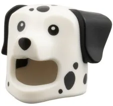 Lego New DALMATIAN Dog Minifigure HEAD COVER White Black Ears Nose Spots 28-7