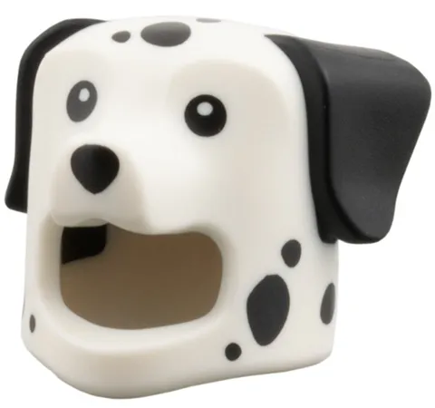 Lego New DALMATIAN Dog Minifigure HEAD COVER White Black Ears Nose Spots 28-7