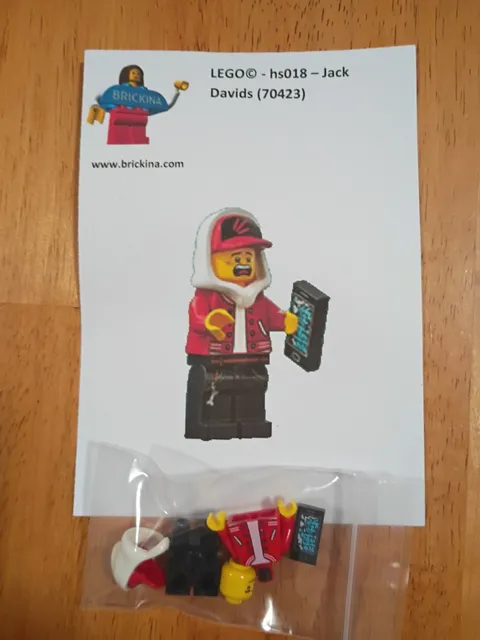 LEGO Hidden Side Jack Davids Minifigure hs018 Lopsided Smile Phone New