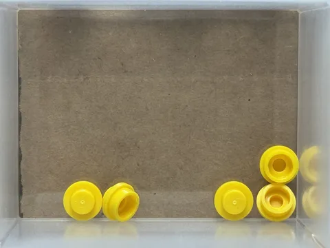 LEGO Parts - Yellow Plate, Round 1 x 1 - No 4073 - QTY 5