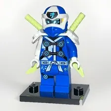 ✅ LEGO Ninjago Minifigure njo0563 Jay - Digi Jay, Shoulder Armor with Scabbard