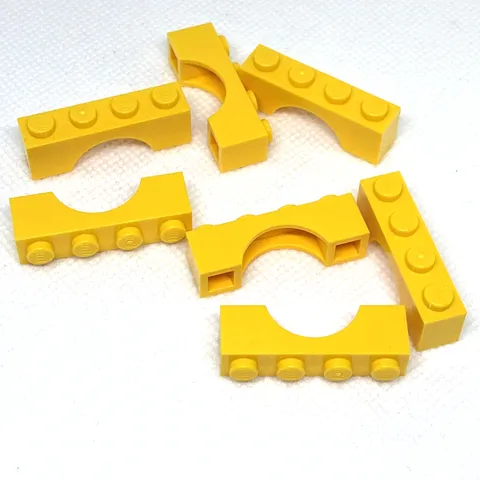 LEGO Parts - Yellow Arch 1 x 4 - No 3659 - QTY 7