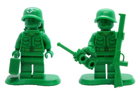 2) Green Army Men Lot Medic 30071 7595 Toy Story LEGO® Minifigure Mini Figure