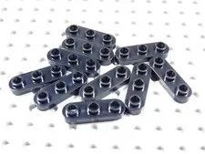 LEGO Lot of 10 Black 1x3 Rounded Corner Plates w/ Open Studs BF