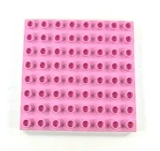 Lego Duplo Baseplate 8x8 flat (1) pink