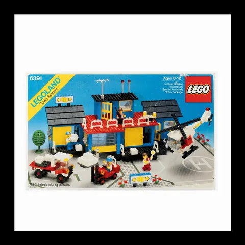 Vintage Lego 1984 Town System Cargo Center 6391 Opened Box/Sealed Contents