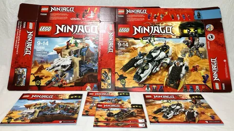 LEGO NINJAGO Lot 70596 70592 70589 70595 Samurai X Cave Stealth Raider 100% CIB