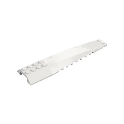 LEGO 4x White Wedge 16 x 4 Triple Curved with Reinforcements inv.630