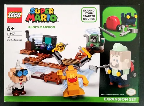 LEGO Super Mario Luigi's Mansion Lab And Poltergust Expansion Set 71397 New