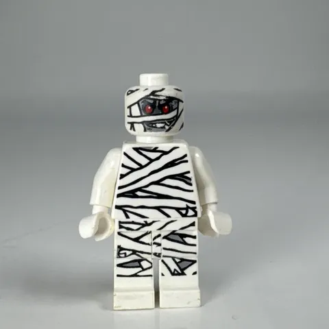 Lego Monster Fighters MUMMY MINIFIG - Halloween White Gray Zombie Head 9462