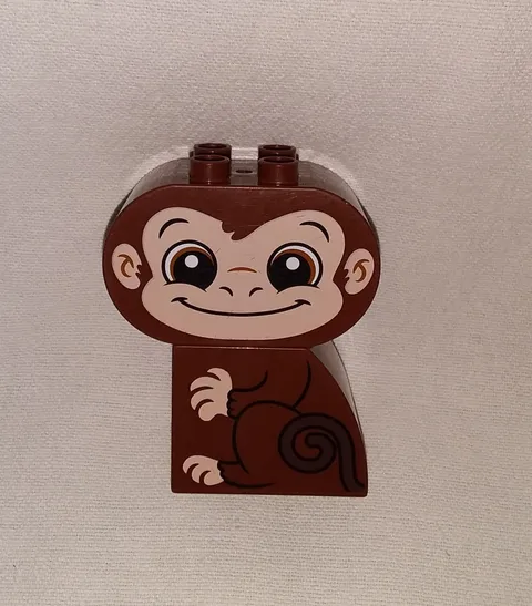 Lego 3" Brown Monkey Duplo Creative Animals Replacement Pieces x2