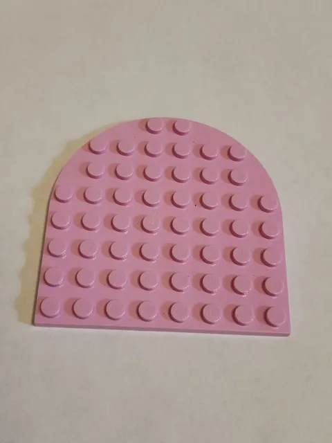 LEGO Rounded End Half Plate Bright Pink 8x8 Part 41948