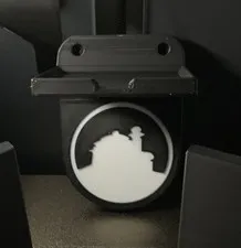 Wall Mount For Princess Leia (Boushh) Lego Helmet 75351 w/ Jabba’s Palace Logo