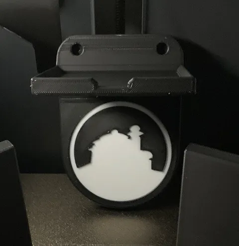 Wall Mount For Princess Leia (Boushh) Lego Helmet 75351 w/ Jabba’s Palace Logo