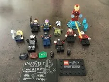 Lego Marvel Super Heroes Minifigures Lot - Ironman, Thanos, War-Machine Etc