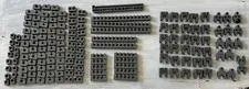 LEGO Technic Dark Bluish Gray Lot 165 pcs Bricks Connectors Beams Gear Rack