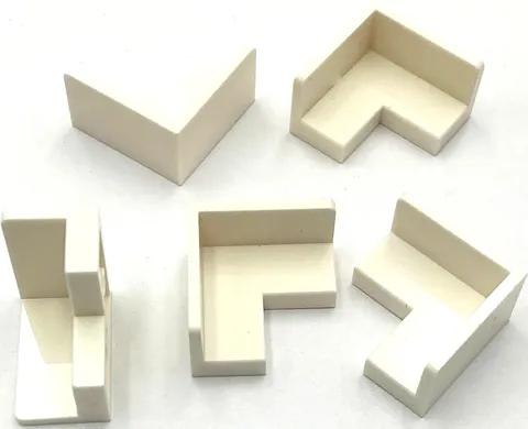 Lego 5 New White Panels 2 x 2 x 1 Corner Parts