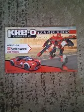 KRE-O Transformers Sideswipe 31771 Instruction Manual Only Hasbro 220 Pieces