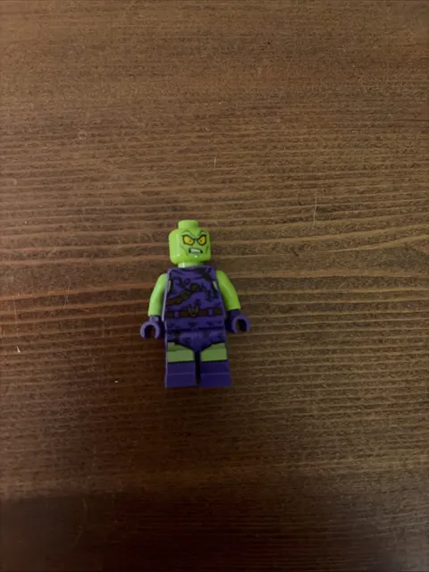 Lego Green Goblin Minifigure 76133 sh545 Marvel Super Heroes CMF W/o Helmet