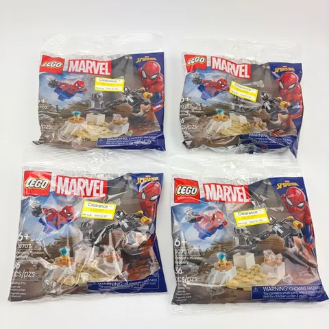 4x LEGO Marvel Spider-Man Venom Museum Robbery Polybag Set 30707 36 Pcs Sealed