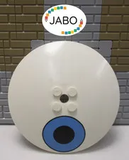 (A13/5) LEGO 3961pb03 Dish Sat Radar Dish 8x8 White Printed Eye 3826