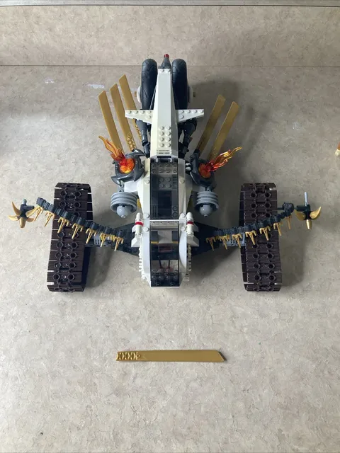 Incomplete- LEGO NINJAGO: Ultra Sonic Raider (9449) Vehicle- For Parts