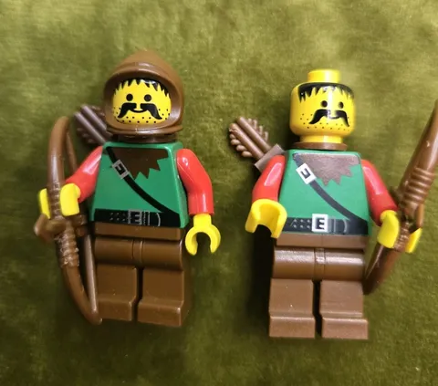 Castle Forestmen Lego Minifigure Lot Of 2 Vintage Authentic 