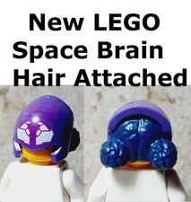 New LEGO Alien Head Mask UNISEX Pom Pom Facemask Hair One Piece Brain Protection