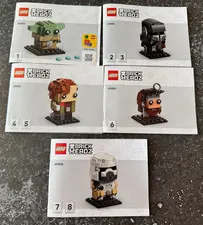 40856 LEGO INSTRUCTION BOOKS ONLY manuals for BrickHeadz Grogu Mandolorian