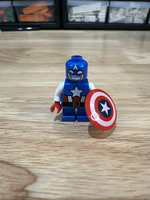 LEGO Super Heroes Mighty Micros Captain America Minifigure - sh0250 76065 NEW