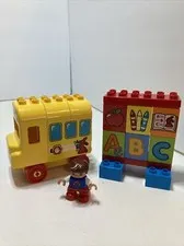 Lego Duplo 10603 My First Bus ABC’s Bus Blocks Boy Figure Set