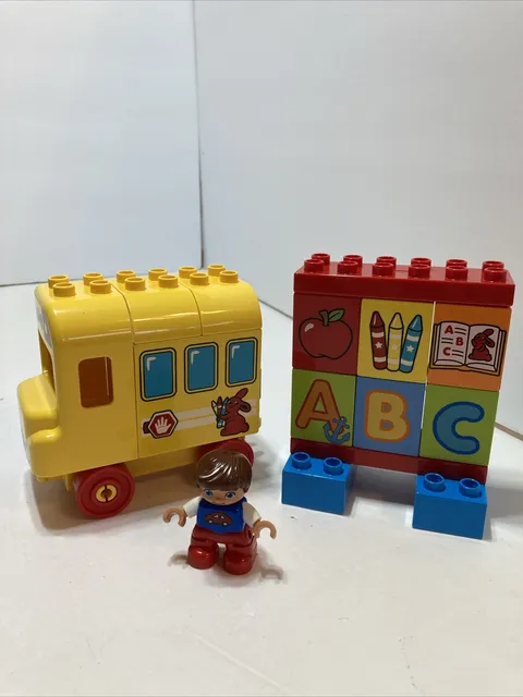 Lego Duplo 10603 My First Bus ABC’s Bus Blocks Boy Figure Set