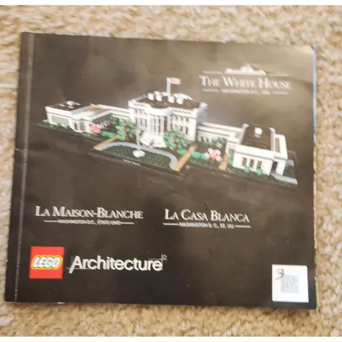 LEGO Architecture 21054 The White House Instruction Manual Booklet Only